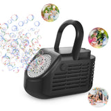 40 Holes Electric Bubble Machine Automatic Bubble Maker for Party Stage Wedding Black