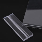 3 Pcs Acrylic Sign Holders Clear Menu Stand Vertical Flyer Display