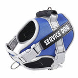 No Pull Pet Dog Harness Adjustable Dog Vest with Reflective Strip Dark Blue