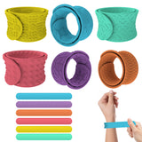 6Pcs Sensory Silicone Snap Bracelets Textured Fidget Toys
