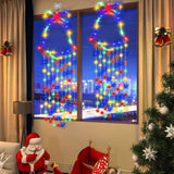 2Pcs Christmas Hanging Bell Light 8 Modes  Colorful Bell Light Xmas New Year Decor