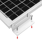 8 Pcs Solar Panel Bracket Mounting Flat Roof Yacht RV Mount Aluminum Alloy Kit