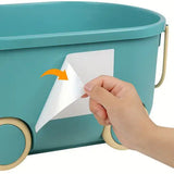 100 PCS No Residue Storage Bin Label Matte White Blank Box Label for School Home