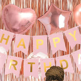 Rose Gold Happy Birthday Party Decorations Happy Birthday Banner for Girls Women Princess