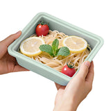 2 PCS Silicone Freezer Trays with Lid for Soup Storage Light Green