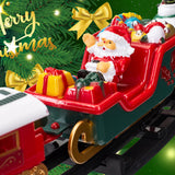 Hanging Christmas Train Toy Set – With Lights Music and Track for Kids