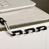 30PCS 5mm Self Adhesive Cable Clips and Cord Holders for Wire Management Black
