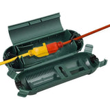 Outdoor Extension Cord Connector Cover with Latches Waterproof Cable Protection Box Green