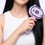Cat Ear Electric Spray Hair Brush with One Click Cleaning Purple