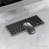 Compact Wireless Keyboard and Mouse Combo for Windows Mac