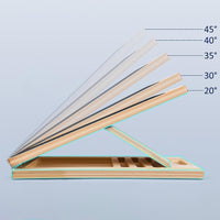 Portable Wooden Slant Board for Calf Stretching Squats Adjustable Incline Board Fitness Equipment