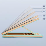 Portable Wooden Slant Board for Calf Stretching Squats Adjustable Incline Board Fitness Equipment