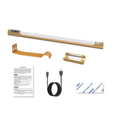 Rechargeable Wireless LED Wall Picture Light with Motion Sensor for Art Gold