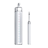 2-in-1 Visual Ear Wax Removal Tool with Ear Scoop Ear Tweezers Ear Cleaning Tool White