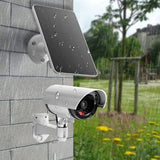 10W Solar Panels with Adjustable Stand Wall Mount for Outdoor Camera Security Lights