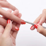3 Piece Trimmer with Cuticle Pusher and Cutter for Fingernails and Toenails