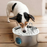 7L Stainless Steel Cat Dog Water Fountain Automatic Dispenser Style 1