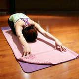 Non Slip Yoga Mat Towel Microfiber Mat Sized Yoga Towel for Hot Yoga Pink