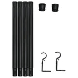 Curtain Rods Set Metal Splicing Curtain Poles