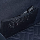 Large Dog Auto Seat with Hard Base and Back Seat Extender for Pets Black