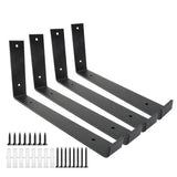 4 PCS Shelf Brackets Heavy Duty Wall Mounted for Scaffold Boards with Full Mounting Kit