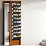 10-Tier Over the Door Shoe Organizer Clear Hanging Shoe Rack