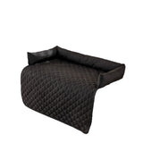 Plaid Water-resistant Sofa Cover for Pet Couch Cover Dogs Bed Cushion Black