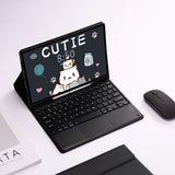 Keyboard Case with Mouse for iPad 11 A16 2025 and iPad 10th Gen 10.9 Bluetooth Keyboard with Touchpad Multi-Angle Stand Black
