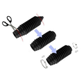 12 Pcs Tie Rod Boot Kit with Clips and Cable Ties for Steering System Protection