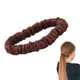 4 PCS 19 Momme Mulberry Silk Scrunchies Elastic Hair Ties for Women