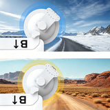 Adjustable Suction Cup Mount Compatible with Starlink Mini with Sunroof Car Window White