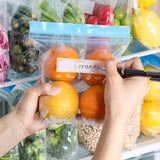 70 PCS Double Zipper Seal Reusable Freezer and Food Storage Bags