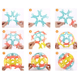 138Pcs DIY Colorful Blocks Set Soft Building Blocks Kits Kids Educational Toys