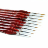 11 PCS Artist Paint Brush Detail Brush Set for Watercolor Acrylic Oil Red