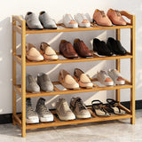 4 Tier Shoe Storage Rack Multi Layer Organizer for Entryways