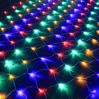 Solar/USB Powered LED Net Mesh Lights – Outdoor Waterproof 3x2m with 192 LEDs and 8 Modes Style 2