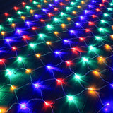 Solar/USB Powered LED Net Mesh Lights – Outdoor Waterproof 3x2m with 192 LEDs and 8 Modes Style 2
