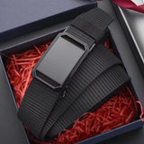Stretch Tactical Belt for Men Military Work Rigger Hiking Nylon Web Ratchet Quick Release Belt Black