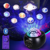 Star Projector Night Light Bluetooth Speaker with 10 Color Modes