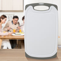 3Pcs Set Plastic Cutting Boards for Kitchen Non-slip Chopping Boards White