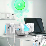 RGB LED Bubble Machine Rechargeable for Party Wedding Event Use White
