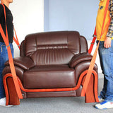 5cm Wide Furniture Moving Straps Set with 270kg Capacity Orange Red