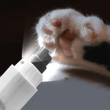 Upgraded 5-Speed Pet Nail Grinder with Led Light for Small Medium Large Dogs & Cats White