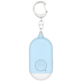 130db Personal Alarm Security Alarm with Keychain LED Flashlight Self Defense Alarm Blue