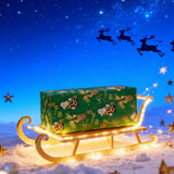 Christmas Craft Paper for Gift Wrapping Party Decor DIY Projects Green