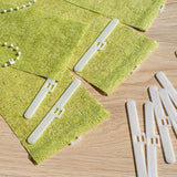 40Pcs 8.9 / 10 / 12.7cm Vertical Top Blind Hangers Slats Header Blade Curtain Hanger