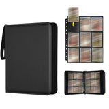 Portable 9-Pocket Trading Card Binder Holds 1080 Cards for Sports Game Cards