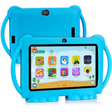 7-inch Learning Tablet with Handle Case Educational Tablet Blue
