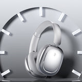 Over Ear Bluetooth Wireless Headphones Lightweight Foldable for Travel Home and Office Silver