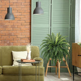 Ferns Artificial Bush Plants Large Artificial Boston Ferns with 38 Fronds for Outdoors Home Decor